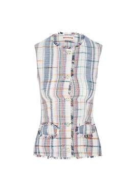 Gilet en tweed Anashe