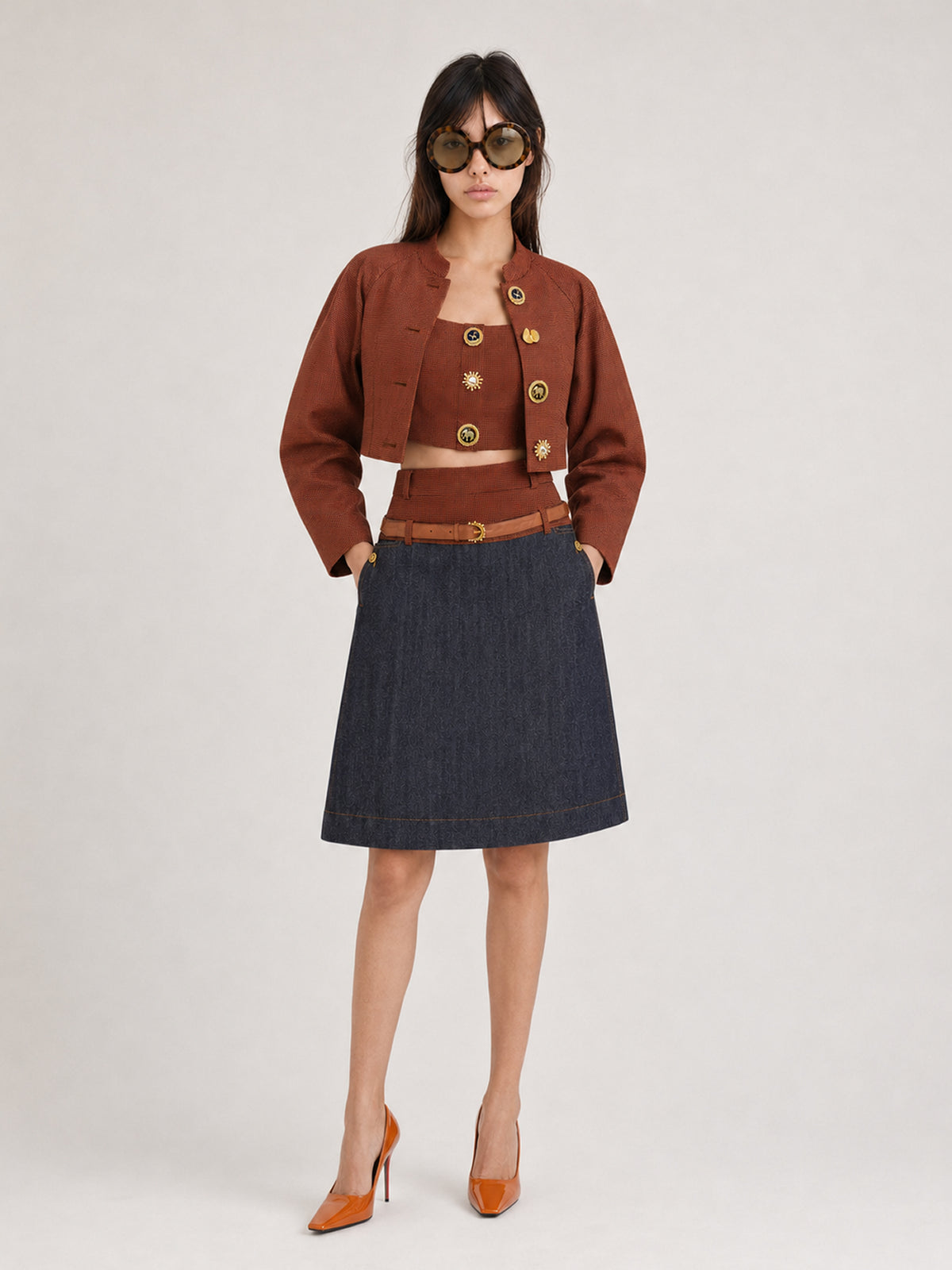 Sahara Horizon Denim Skirt