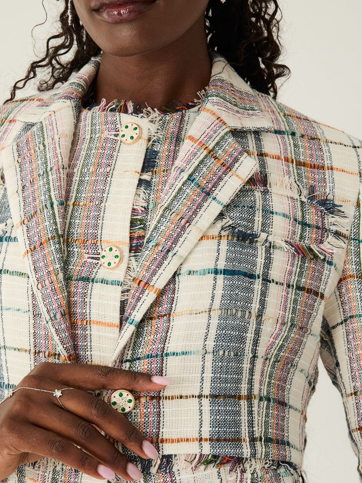 Anashe Tweed Cropped Jacket