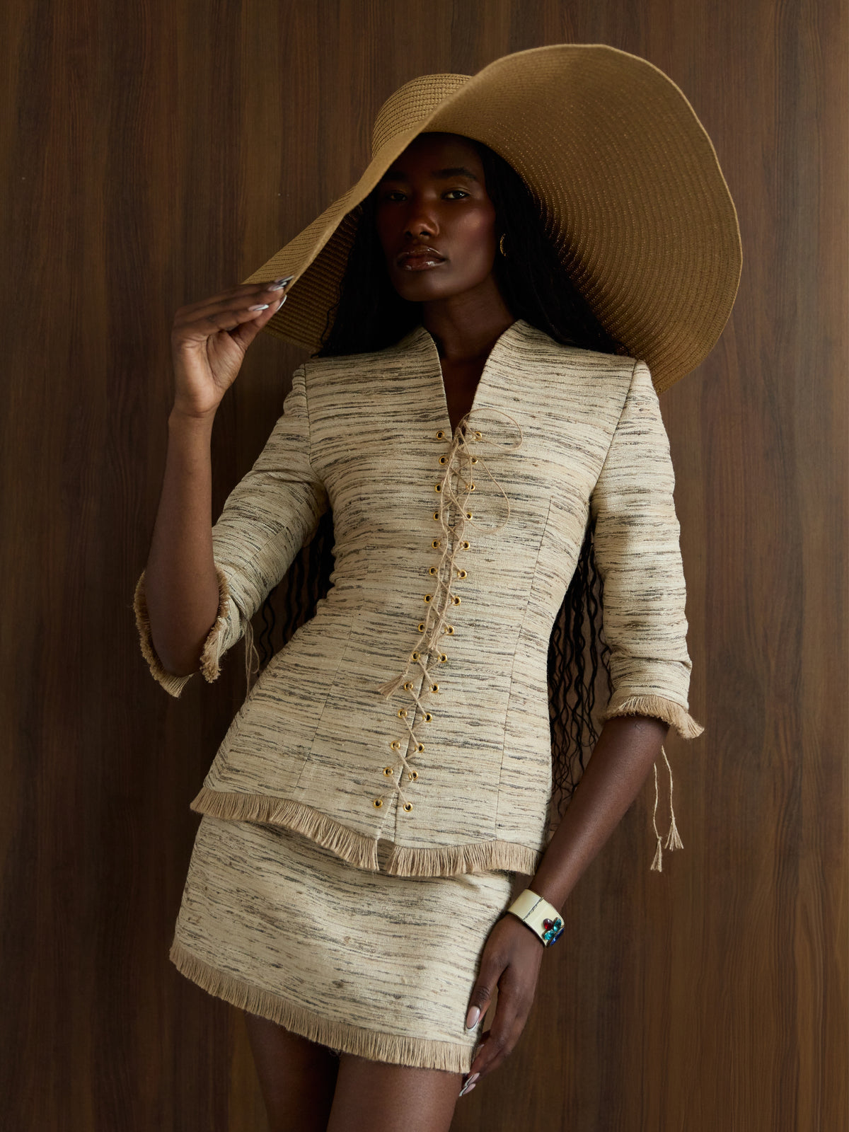 Mini-jupe en soie Oryx