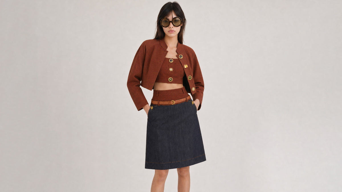 Sahara Horizon Denim Skirt