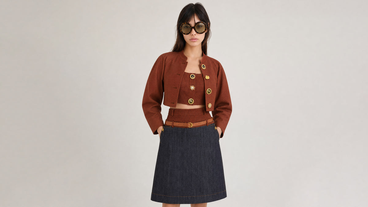 Sahara Rust Cropped Jacket