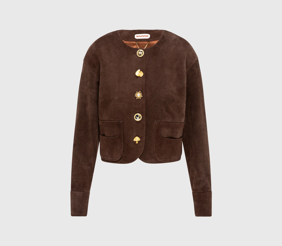 Mocha Mirage Suede Jacket