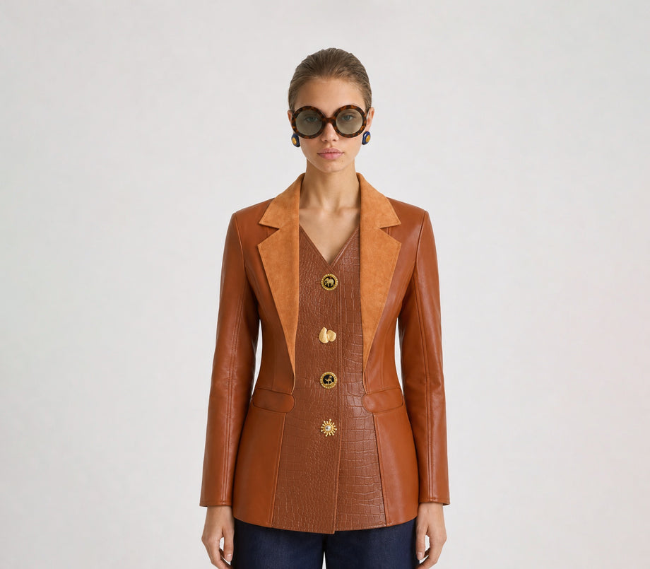 Terra luxe leather jacket