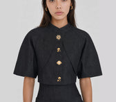 Cropped Noir Jacket