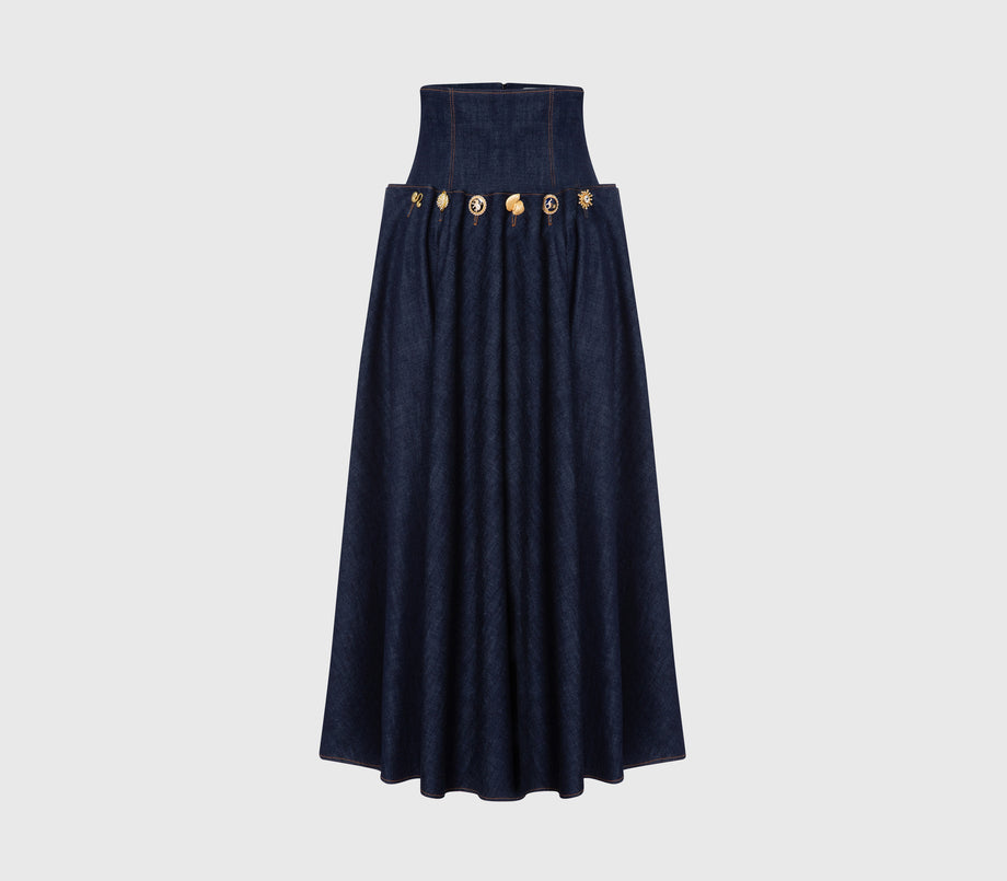 Sunset Indigo skirt