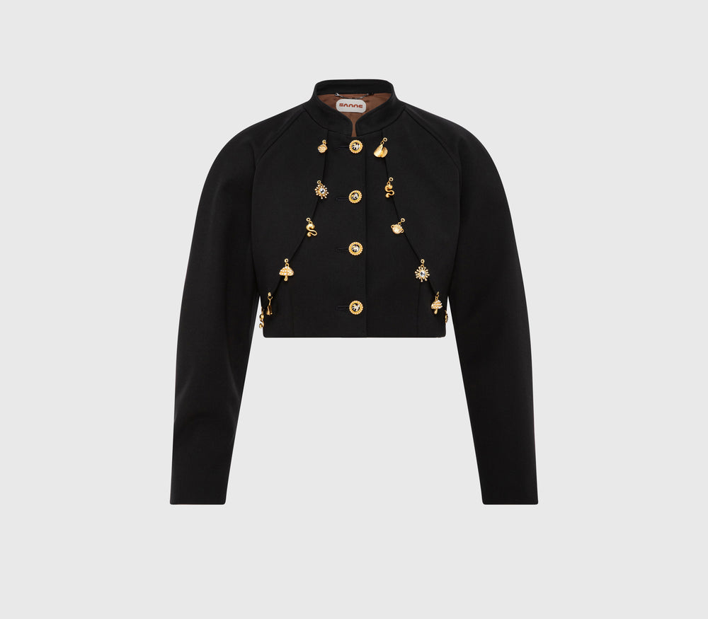 Veste Noire Dorée