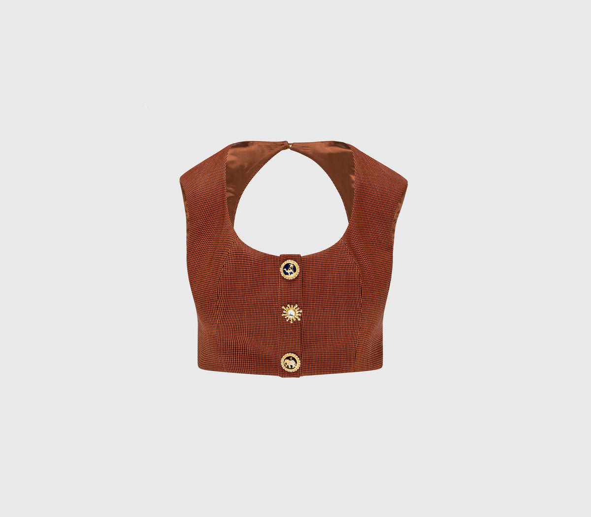 Corsage court Sahara rouille
