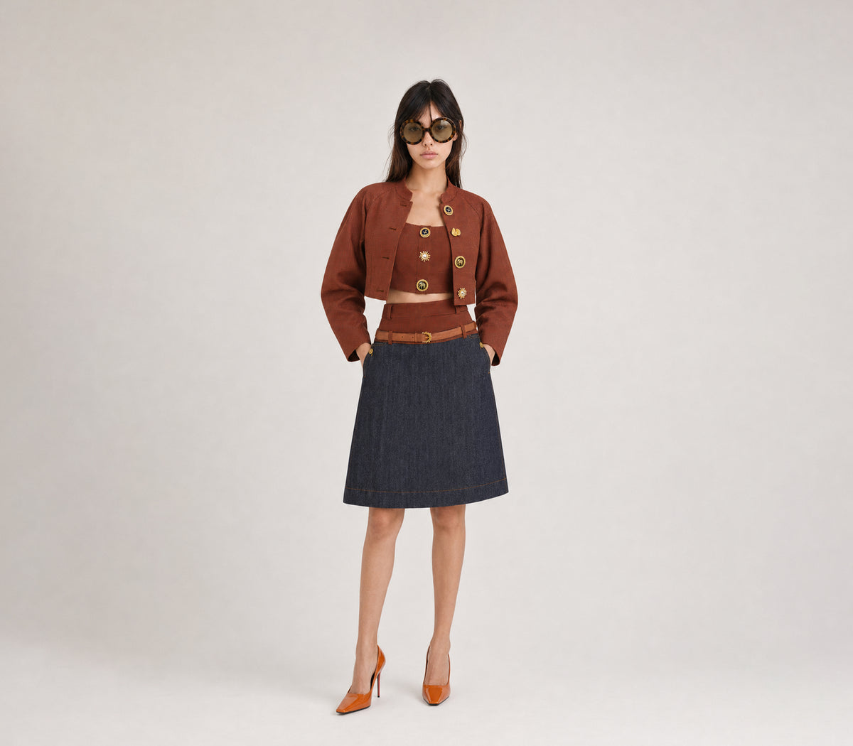 Sahara Horizon Denim Skirt