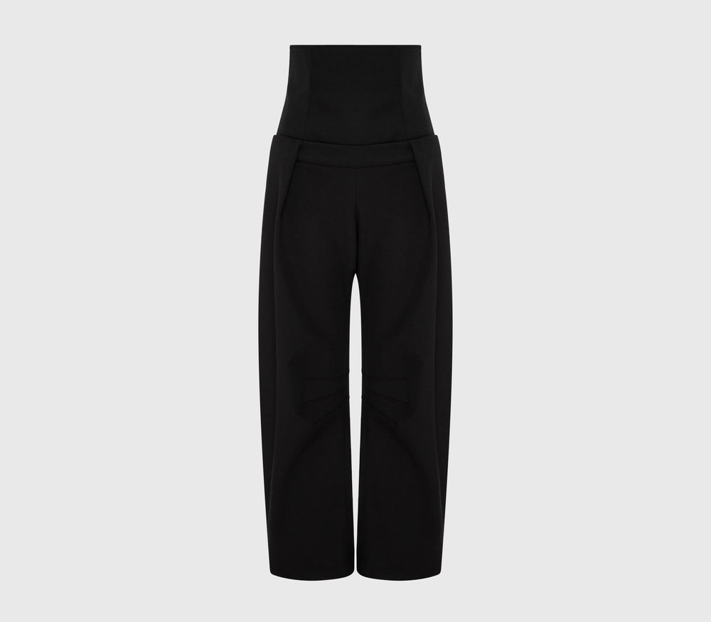 Pantalon Tonneau Doré Noir