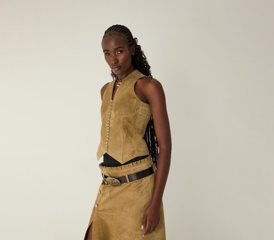 Zahara Suede Vest