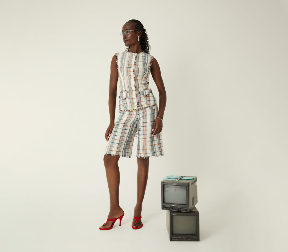Anashe Tweed Shorts
