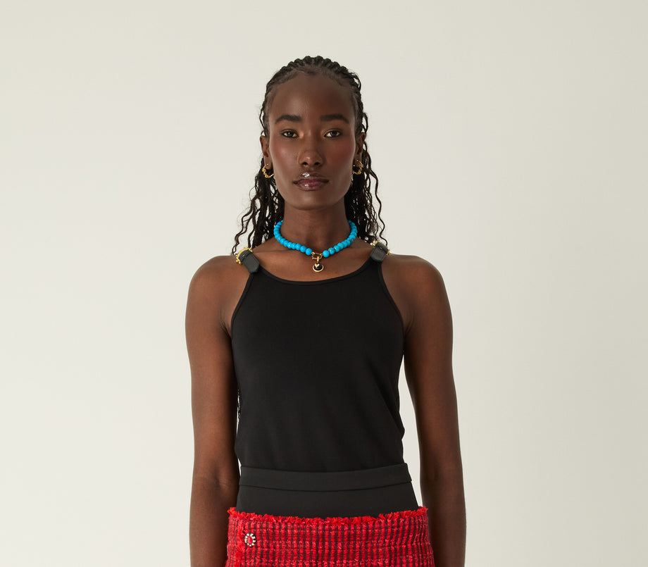 Nia Strap Tank Black