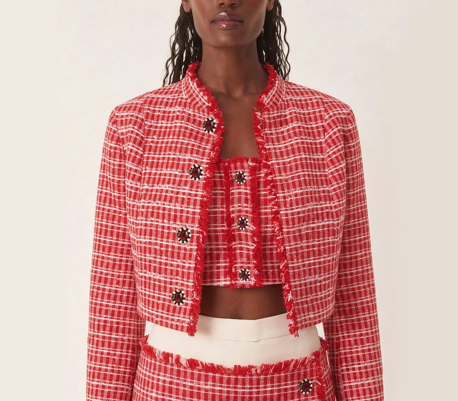 Saruna Tweed Cropped Jacket