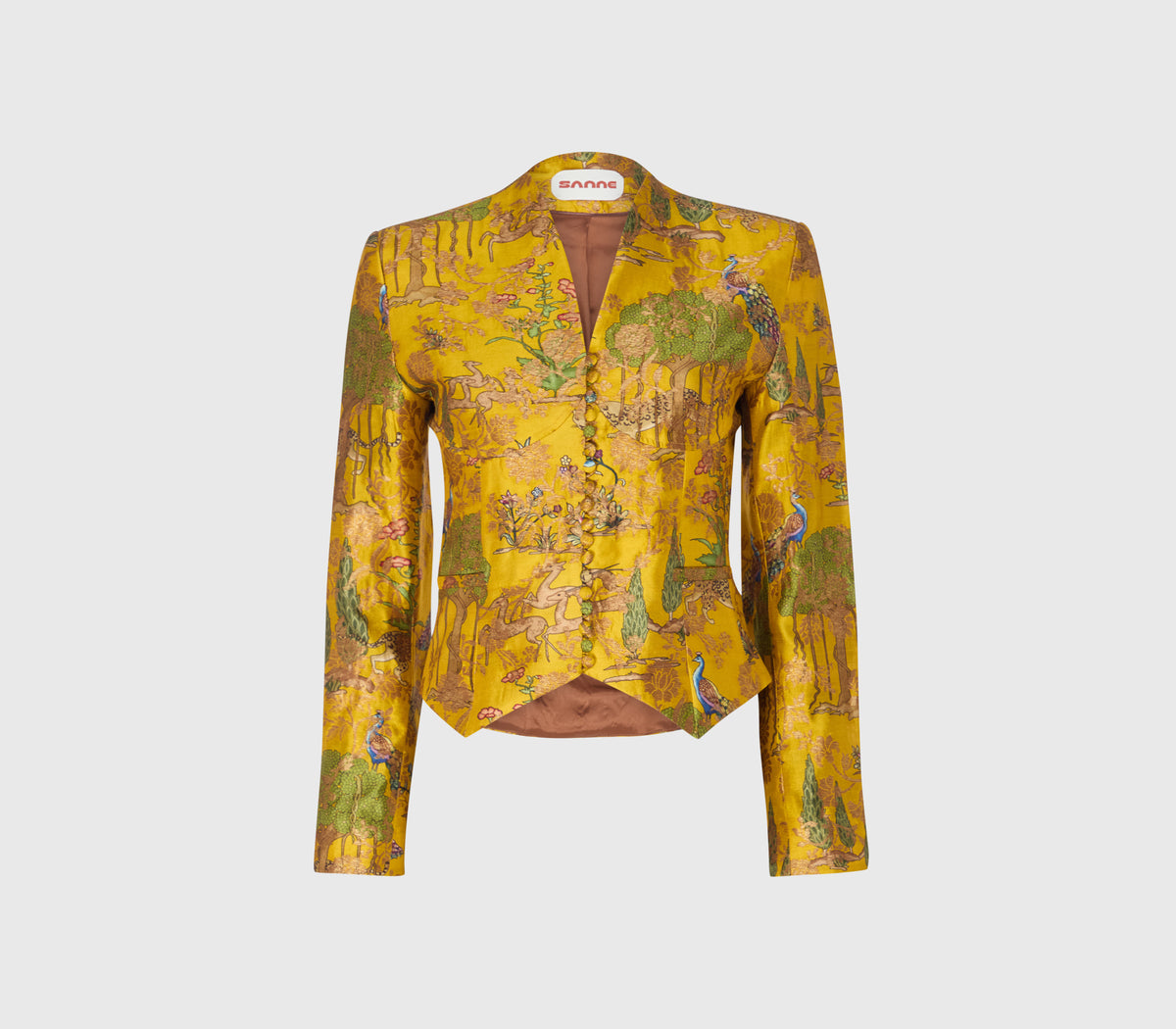 Veste en brocart de soie Imara