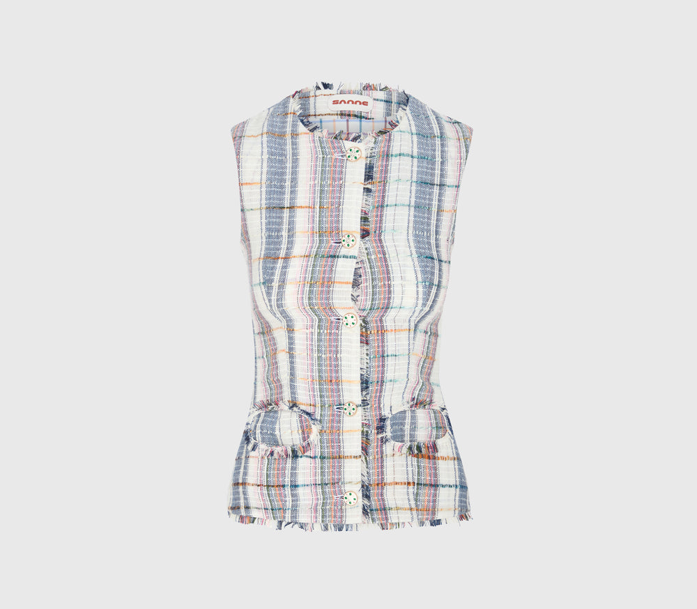 Anashe Tweed Vest