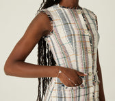 Gilet en tweed Anashe