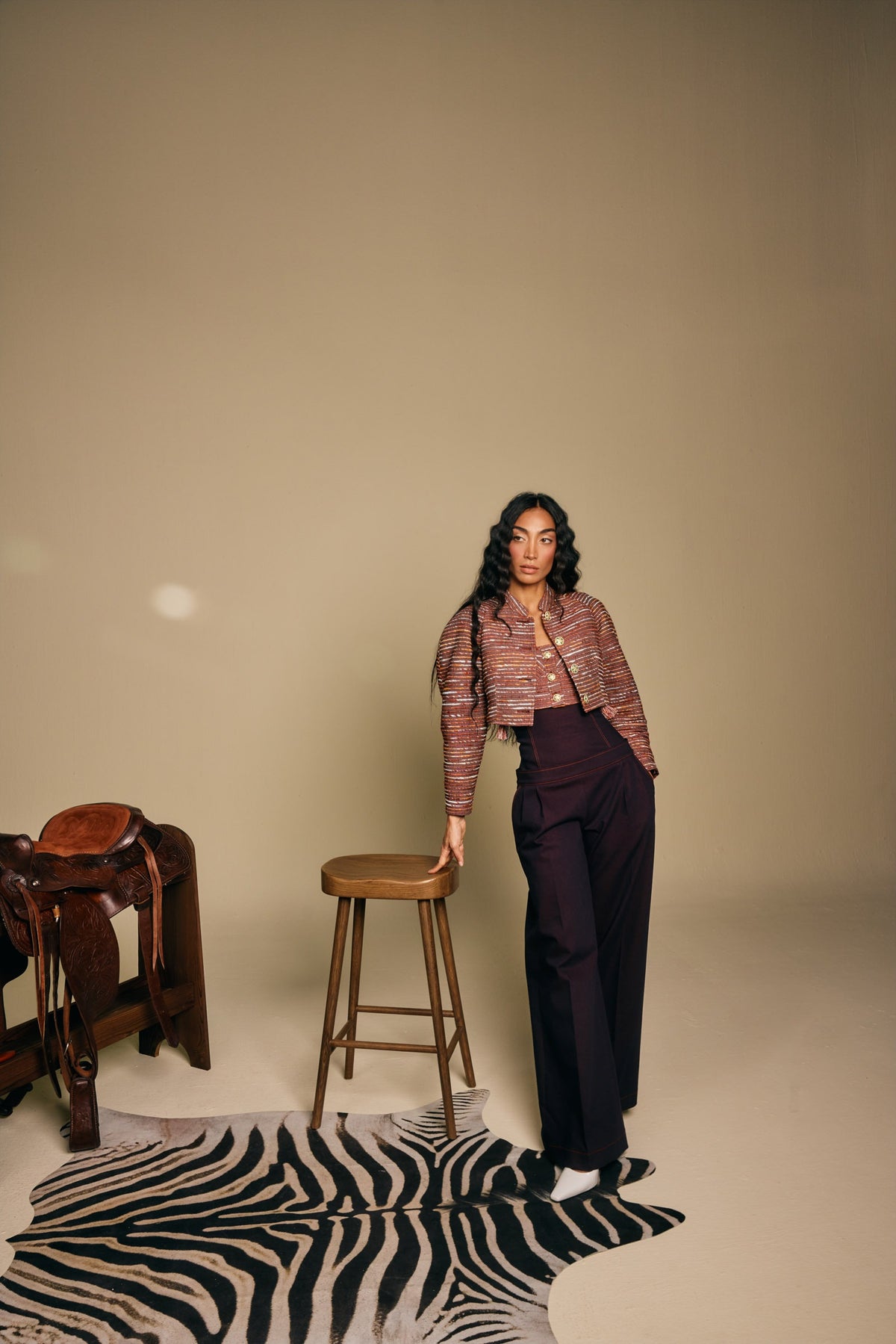 Dira Corset Denim Trousers