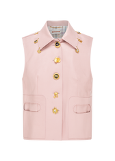 Chaleco de Piel Rose Haze