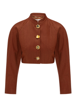 Sahara Rust Cropped Jacket