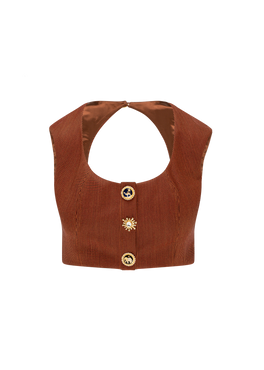 Sahara Rust Cropped Bodice