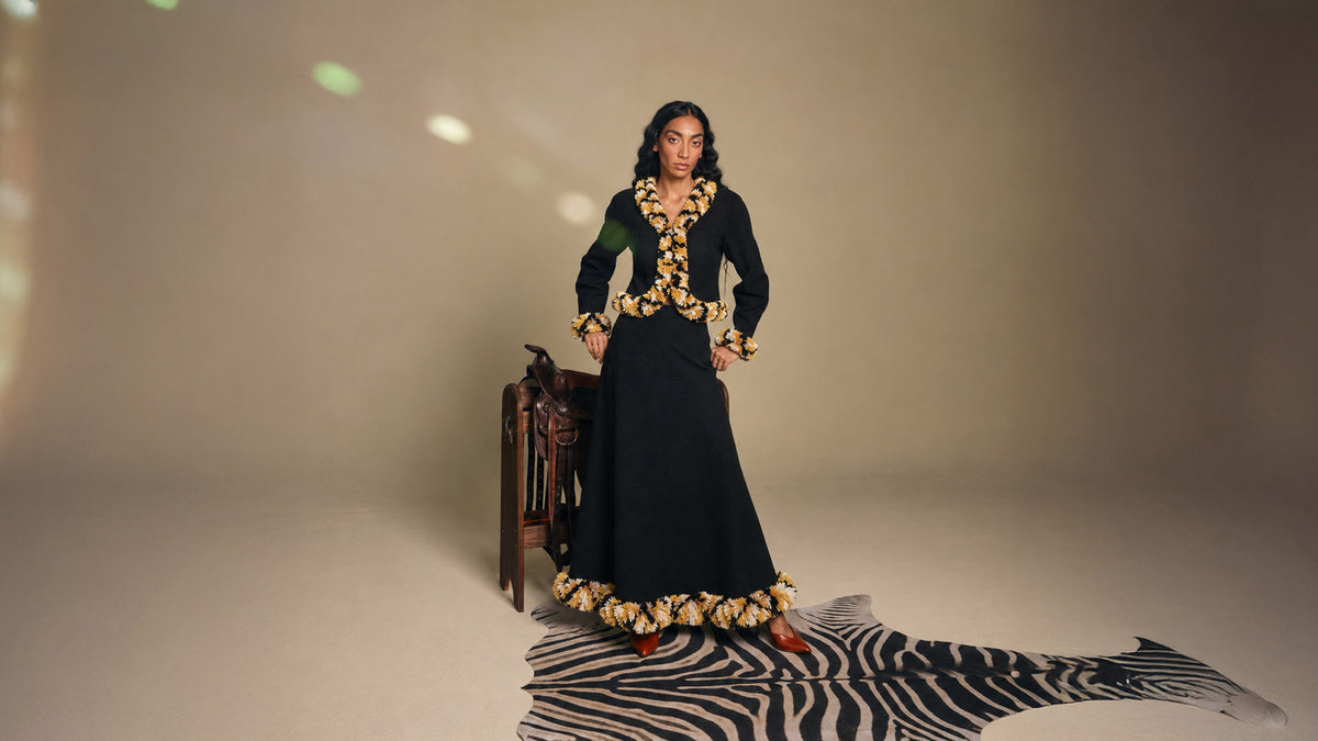Savanna Noir Raffia Jacket