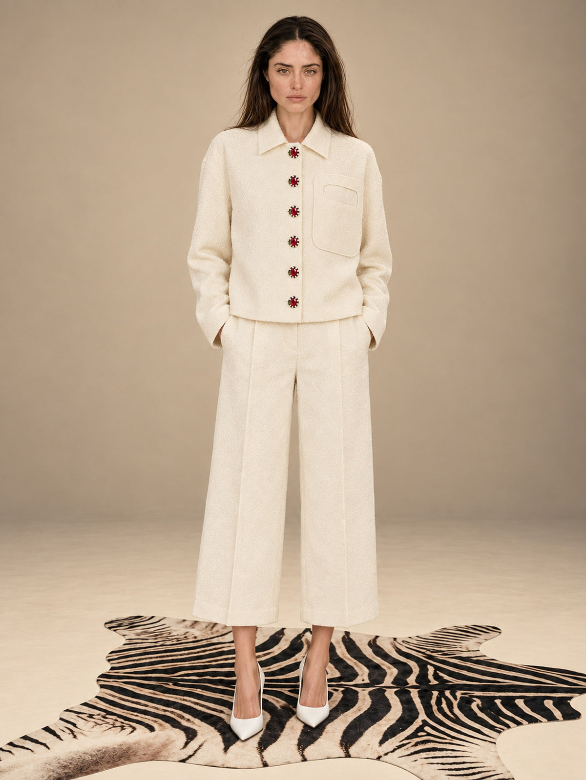 Kito Ivory Bouclé Jacket