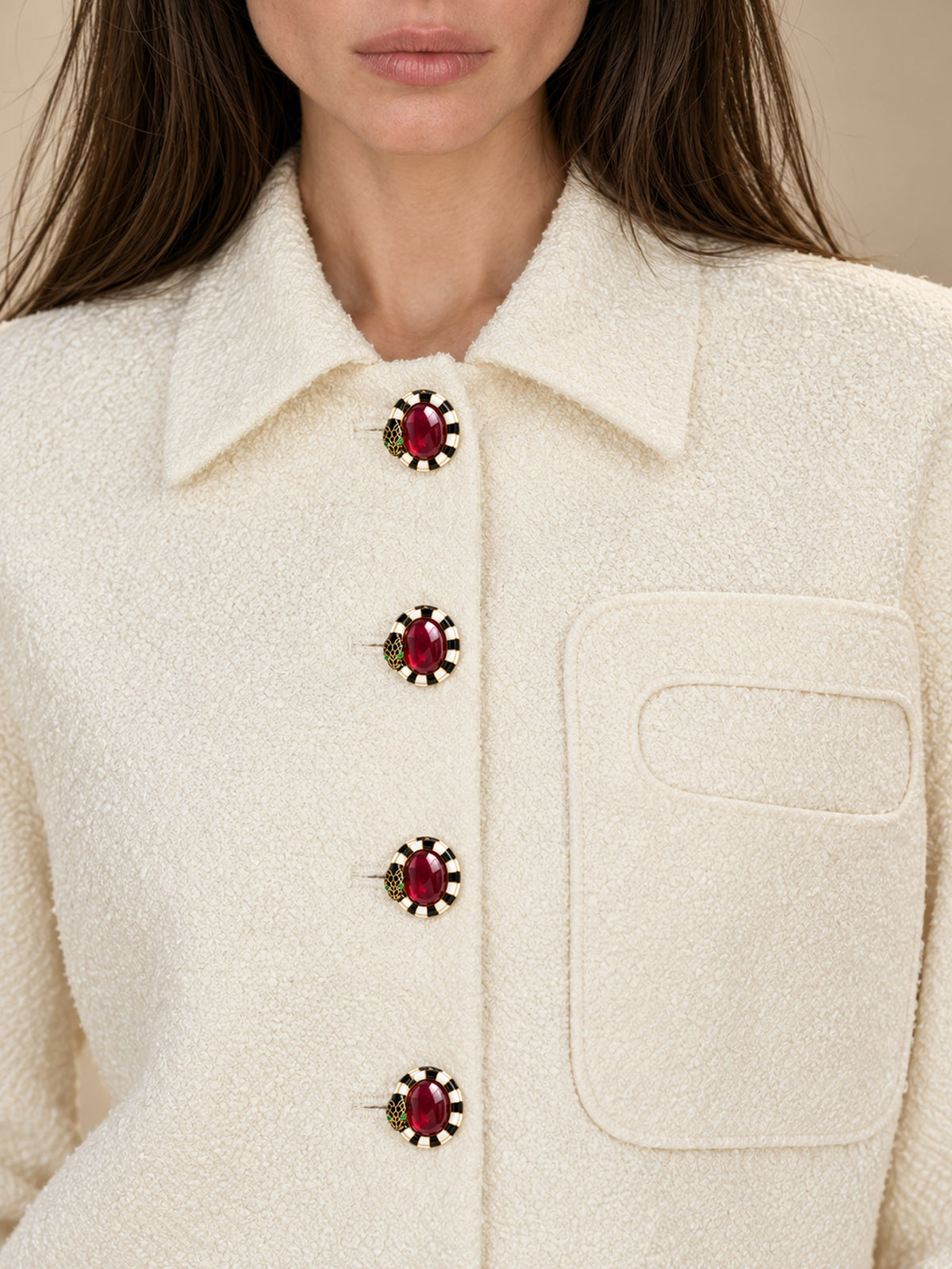 Kito Ivory Bouclé Jacket