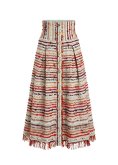 Kora Fringe Silk Skirt