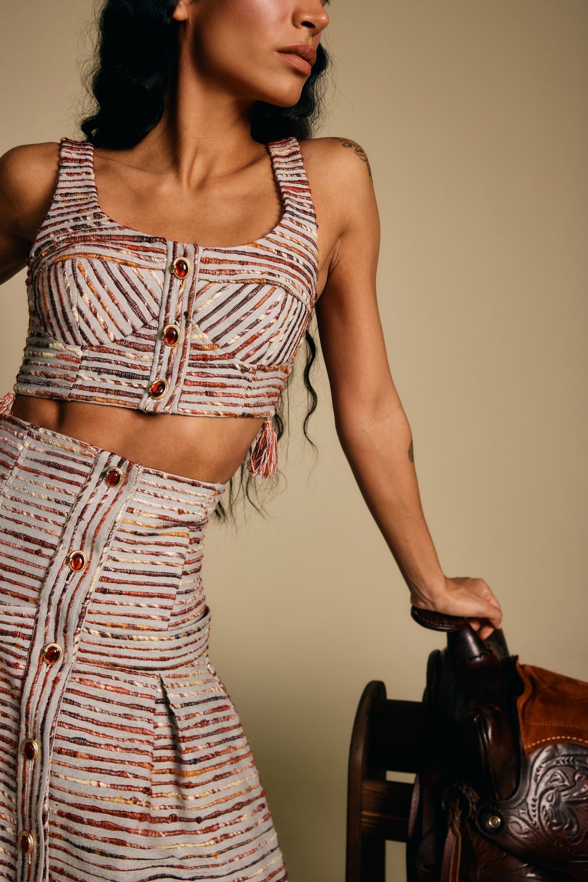 Kora Raw Silk Bralette