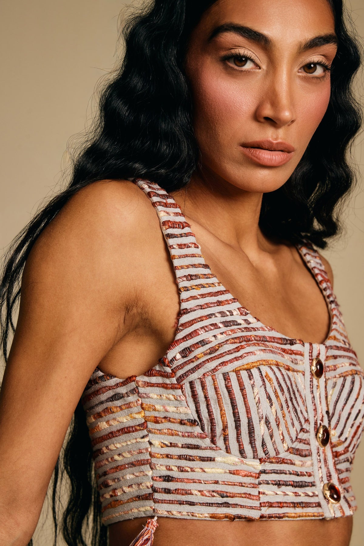 Kora Raw Silk Bralette