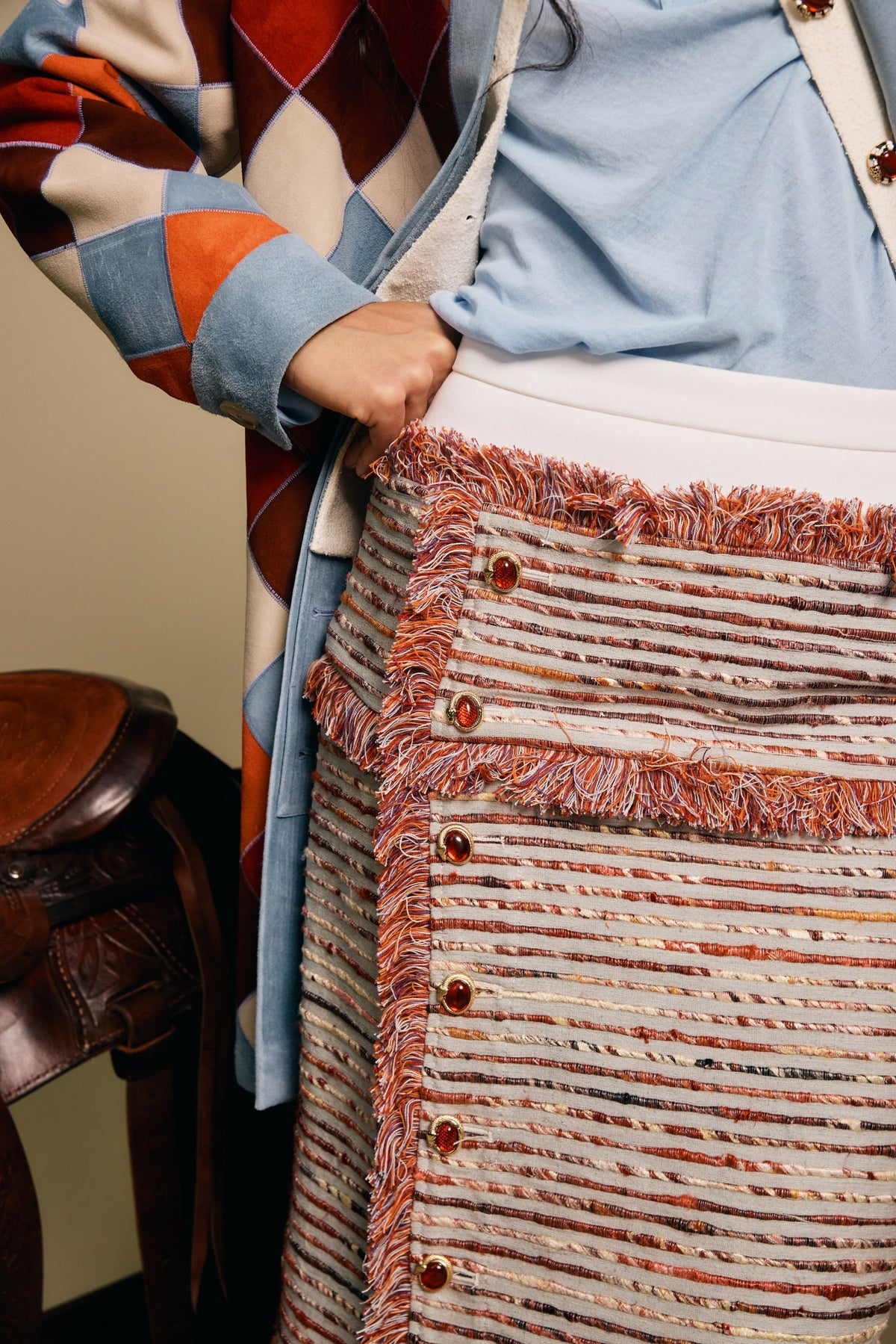 Kora Raw Silk Skirt