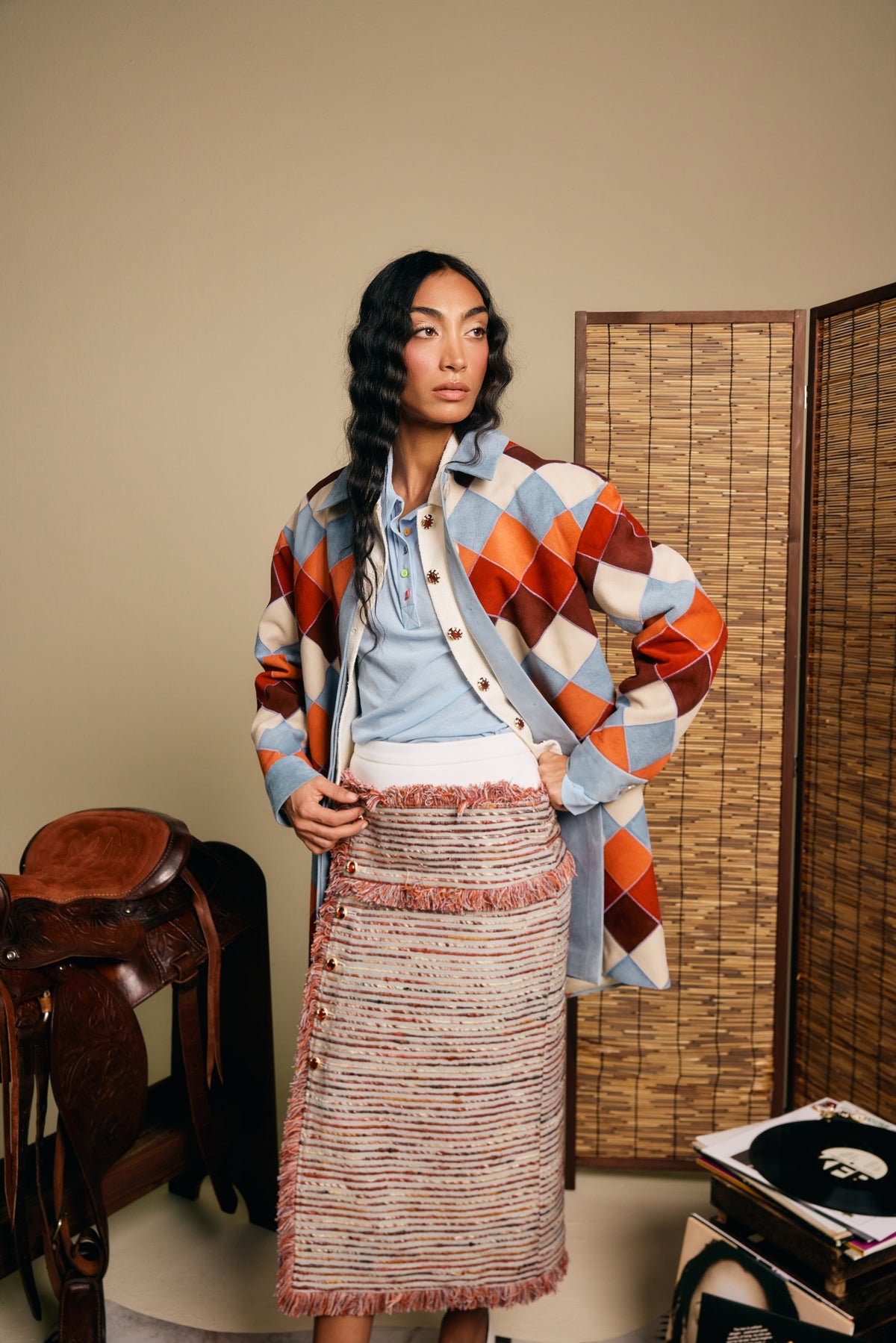 Kora Raw Silk Skirt