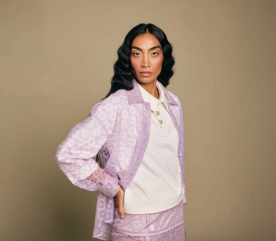 Lilac Haze Lace Shirt