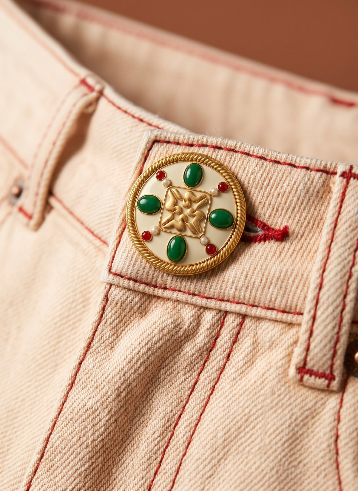 Mara Cream Jeans