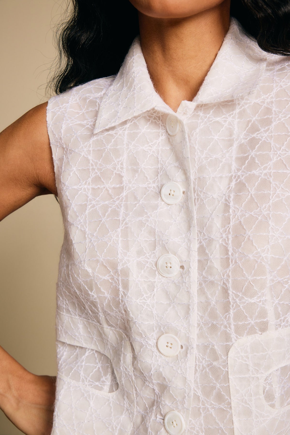 Moonlight Lace Vest