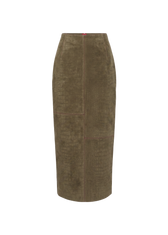 Nile Croc Suede Skirt