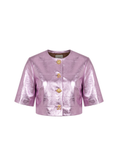 Nova Lilac Leather Jacket