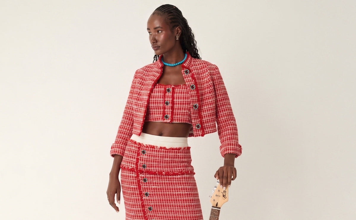 Saruna Tweed Cropped Jacket