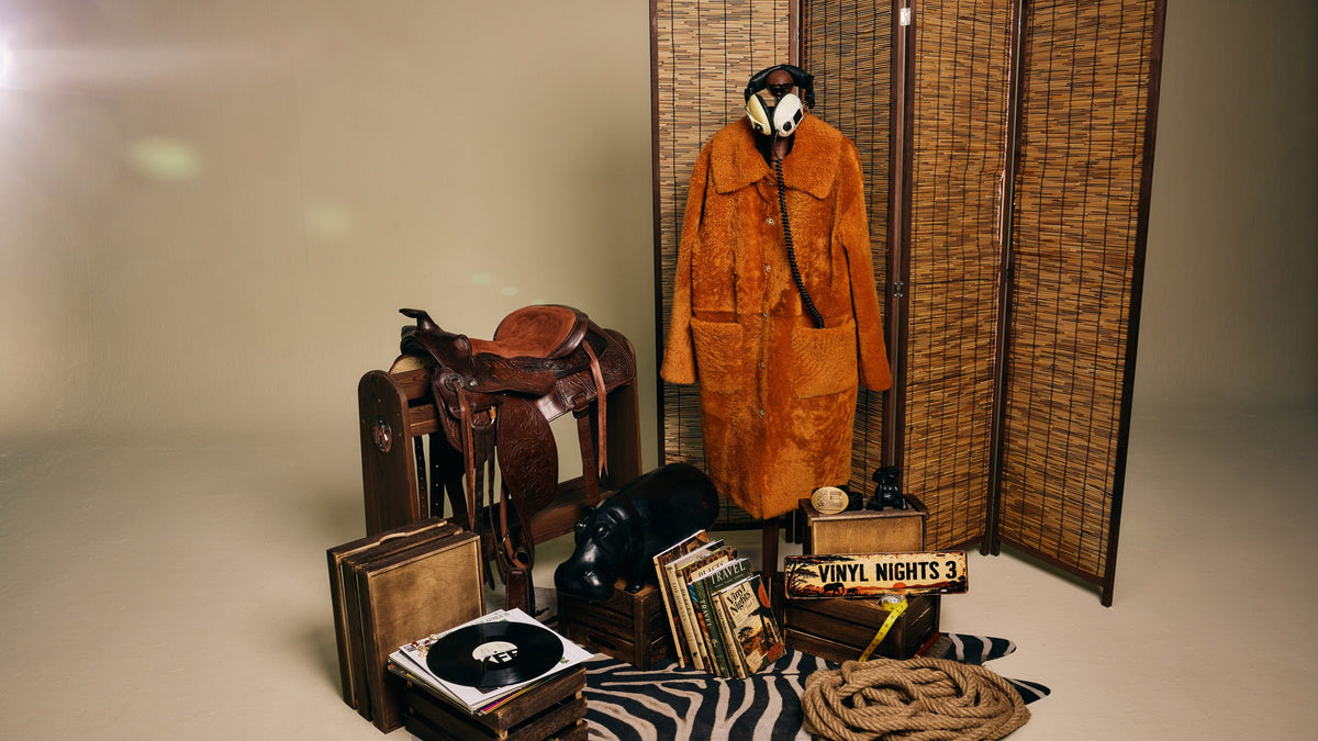 Roasted Pecan Shearling Coat