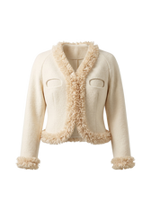 Savanna Ivory Raffia Jacket