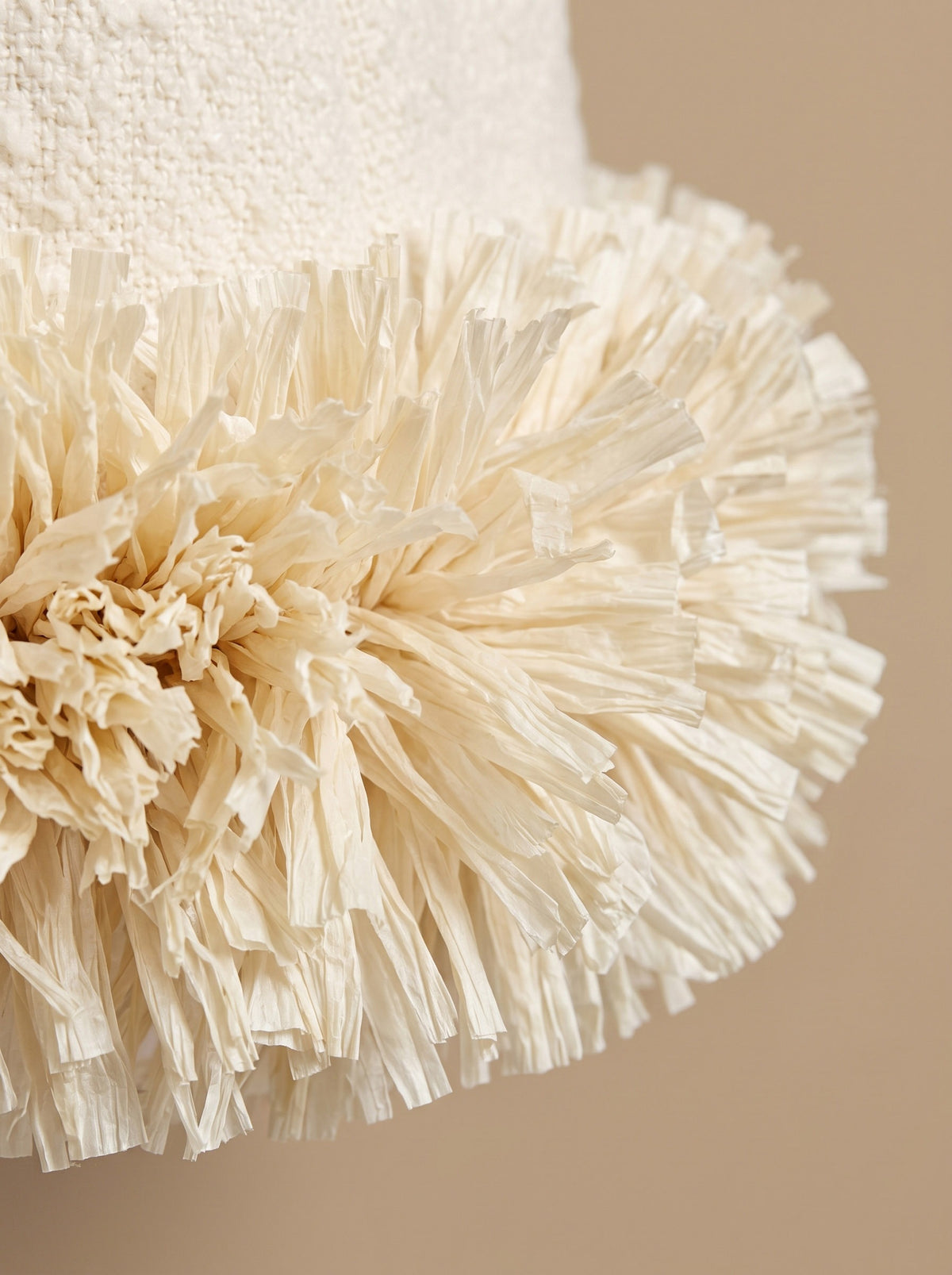 Savanna Ivory Raffia Skirt