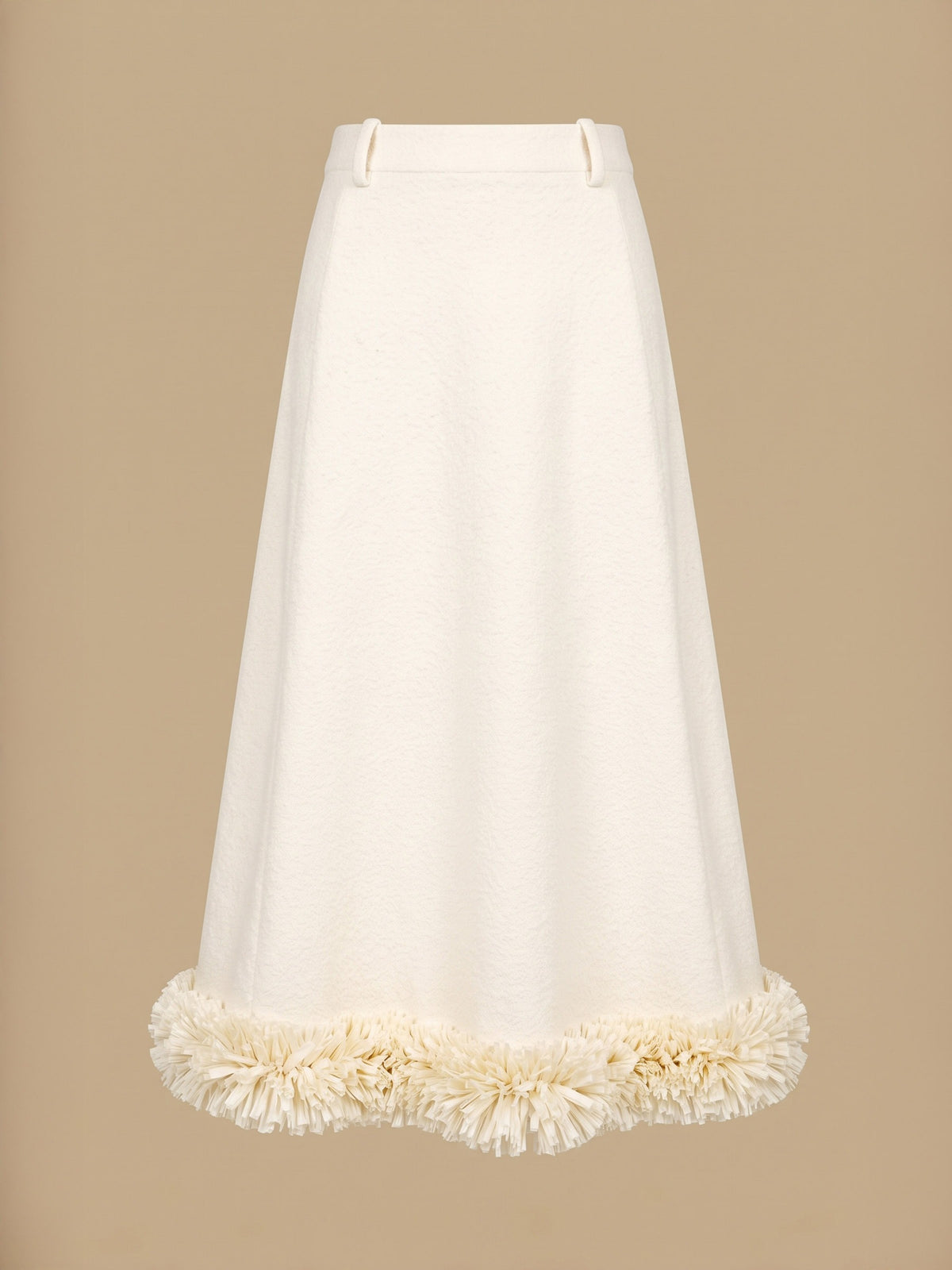 Savanna Ivory Raffia Skirt