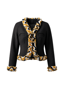 Savanna Noir Raffia Jacket