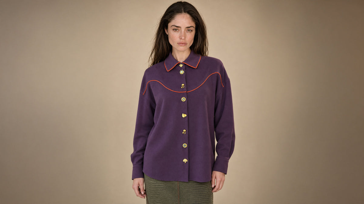 Sundown Plum Rodeo Shirt