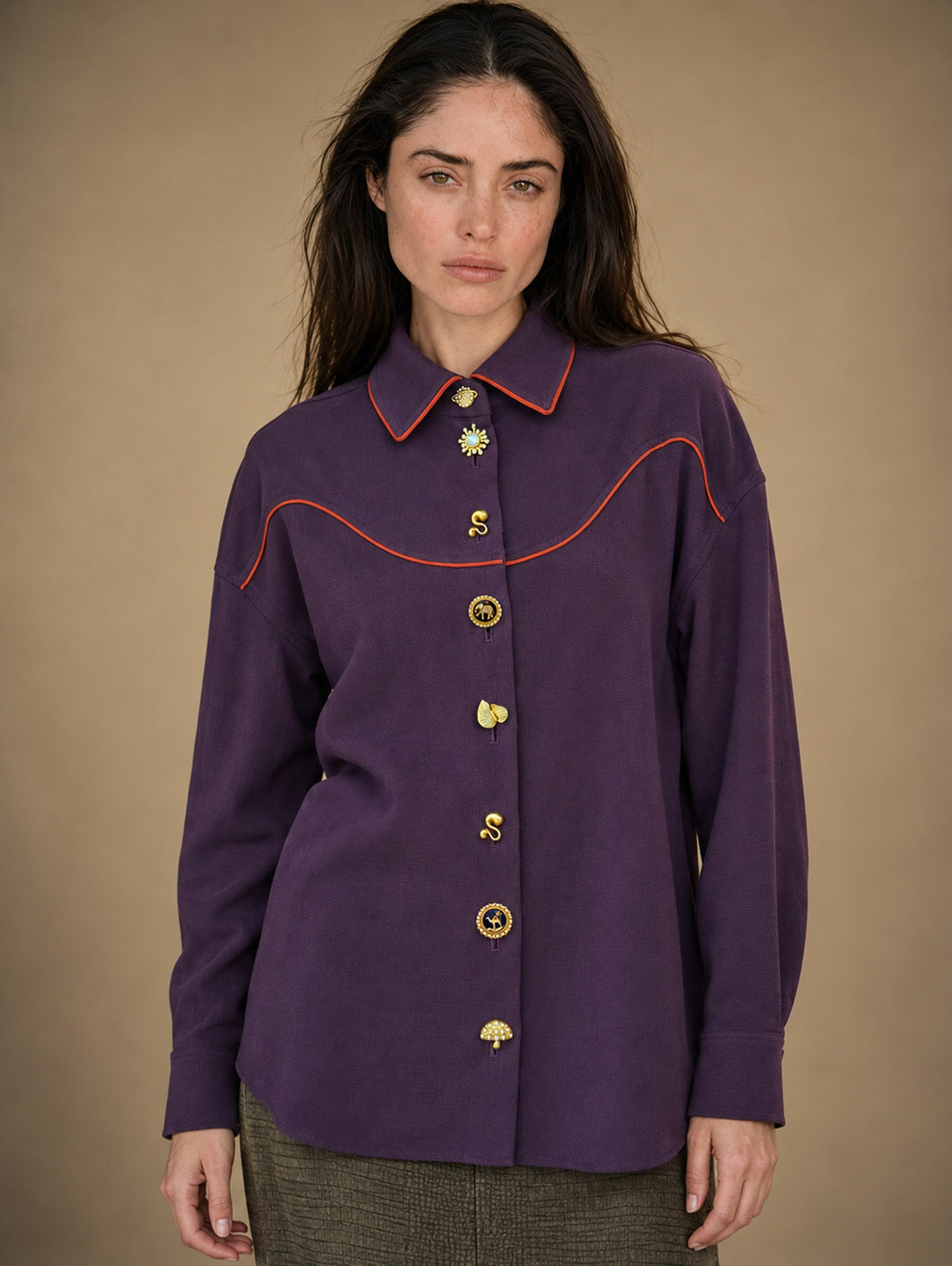 Sundown Plum Rodeo Shirt