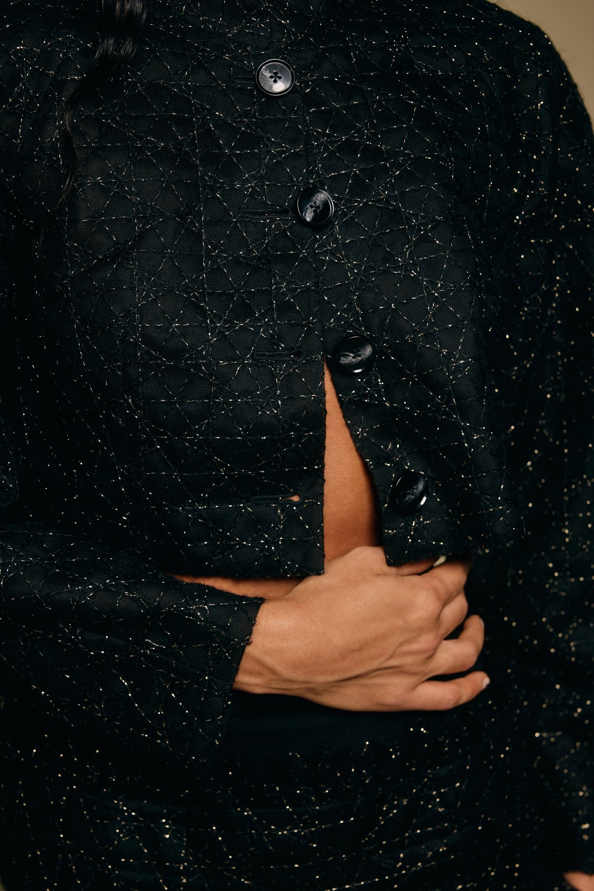 Usiku Lace Cropped Jacket