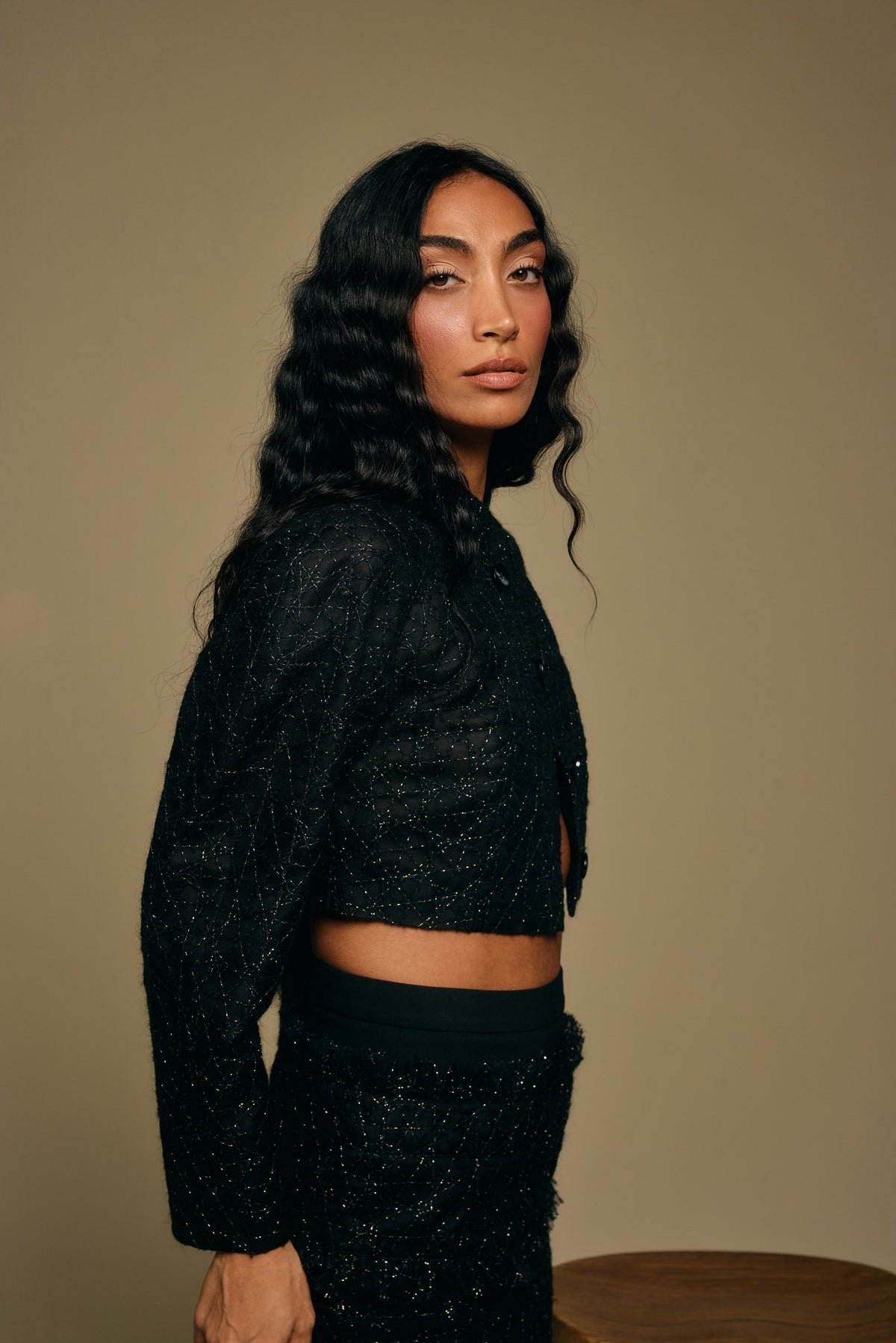 Usiku Lace Cropped Jacket