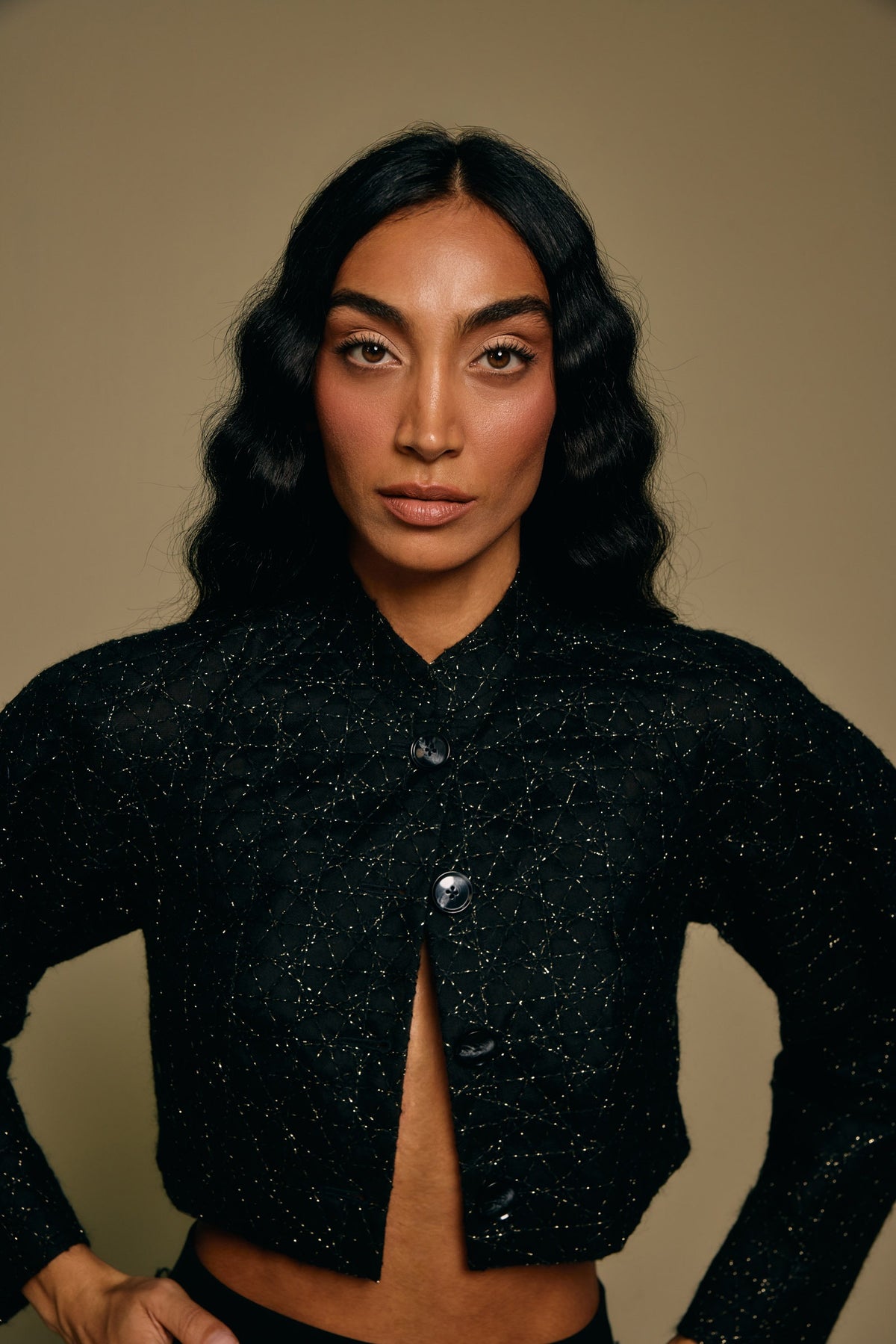 Usiku Lace Cropped Jacket