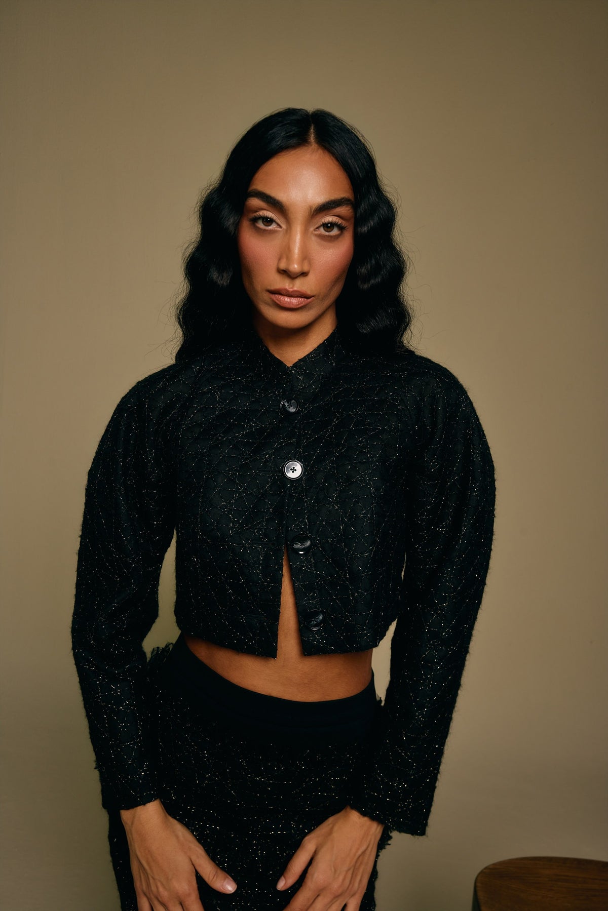 Usiku Lace Cropped Jacket